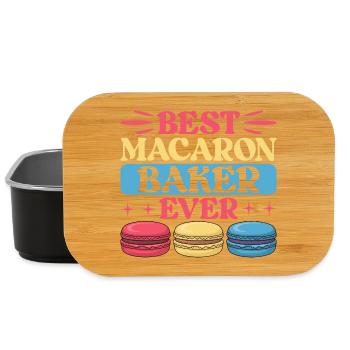 Macaron French Desserts - Lunch Box - black - Front