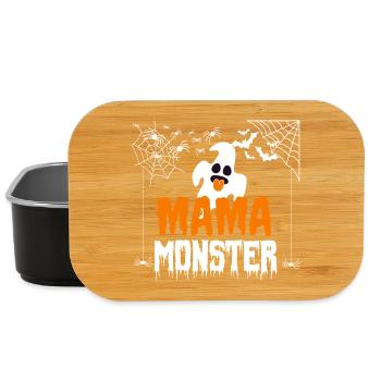 Mom Monster Halloween Print Ghost Ghost Outfit - Lunch Box - black - Front