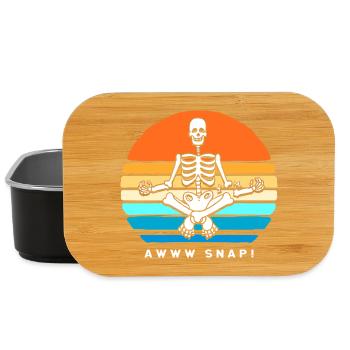 Arm Fracture Halloween Skeleton Bone Bone Fracture - Lunch Box - black - Front