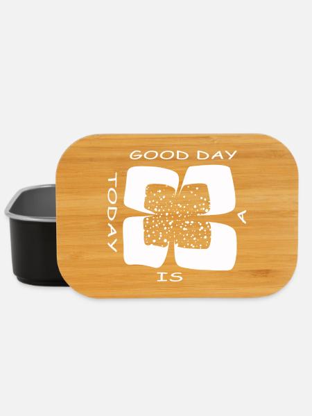 Today is a good day (Four-leaf clover) - Lunch Box - black