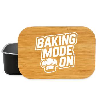 Mode de cuisson activé – Kitchen Humor Design - Boîte à goûter - noir - Devant