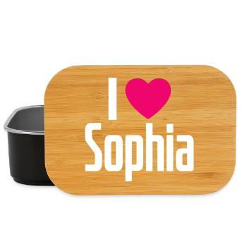 I Love Sophia Pink Heart I Love Sophia - Lunch Box - black - Front