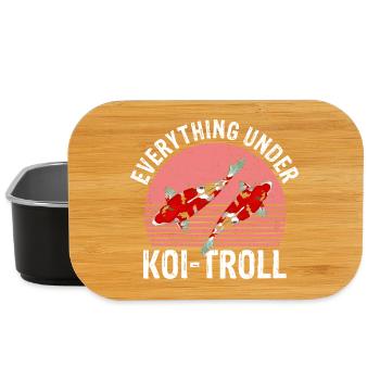 Tout sous Koi Troll Drôle Calme Ambiance Chaos - Boîte à goûter - noir - Devant