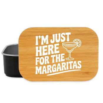 Je suis juste là pour les Margaritas - Boîte à goûter - noir - Devant