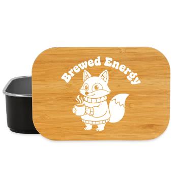 KaffeeFuchs Pullover Motiv - Lunch Box - Schwarz - Vorne
