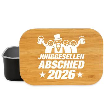 Junggesellenabschied 2026 Jga Party - Lunch Box - Schwarz - Vorne