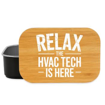 HVAC Expert in Air Conditioning, Ventilation and Heating - Lunch Box - black - Front