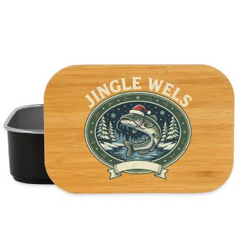 Catfish Fishing Christmas - The Fun Gift! - Lunch Box - black - Front