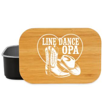 Line Dance Opa Herz Boot - Lunch Box - Schwarz - Vorne