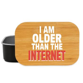 Ich bin älter als das Internet – Funny Quote T-Shirt - Lunch Box - Schwarz - Vorne