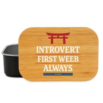 Anime-introvert Weeb Stubenhocker - Lunch Box - Schwarz - Vorne