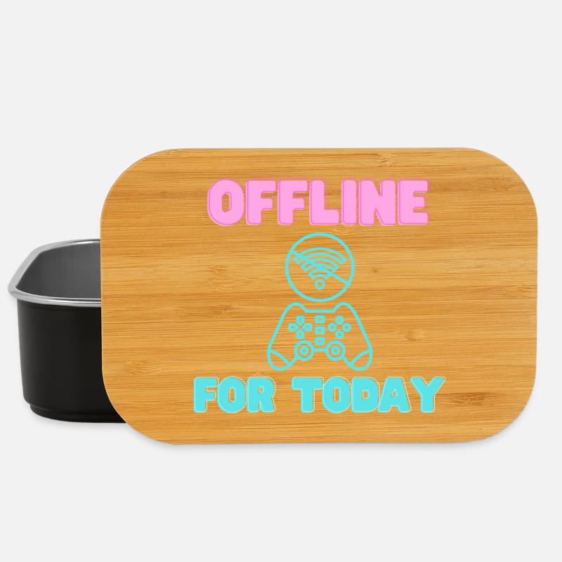 Offline For Today Neon Gamer - Lunch Box - Schwarz