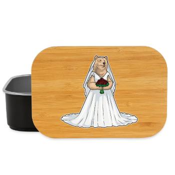 Mariage des Roses Nuptiales Ourses - Boîte à goûter - noir - Devant