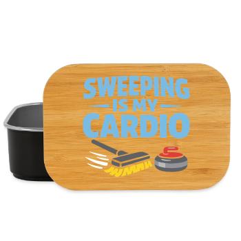 Curling, balayage drôle, cardio dur avec balai - Boîte à goûter - noir - Devant