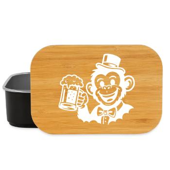 Le Marié Singe Célibataire - Boîte à goûter - noir - Devant