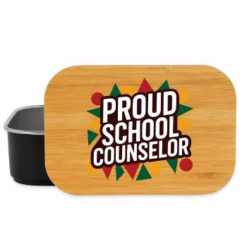 Proud School Counselor Appreciation Design - Boîte à goûter - noir - Devant