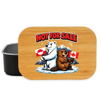 Greenland Not For Sale Lustiges Politisches - Lunch Box - Schwarz - Vorne