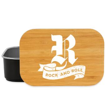 Rock'n'Roll-Emblemwappen - Lunch Box - Schwarz - Vorne