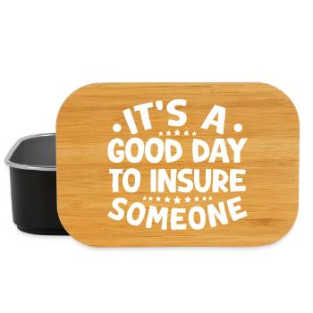 Insurance Agent Costume Good Day To Insure - Lunch Box - black - Front