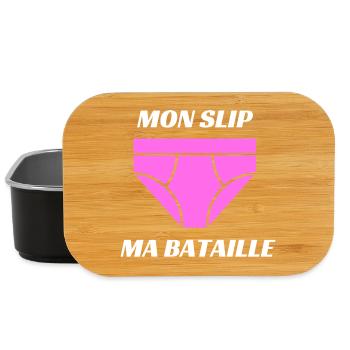 BLS Spécial - Mon slip ma bataille - Boîte à goûter - noir - Devant