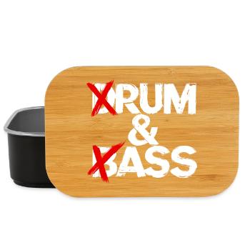 Drum & Bass / Musique du groupe Drum & Ass Drummer - Boîte à goûter - noir - Devant