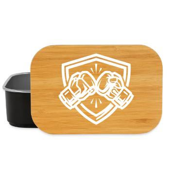 Boxhandschuhe Wappen - Lunch Box - Schwarz - Vorne