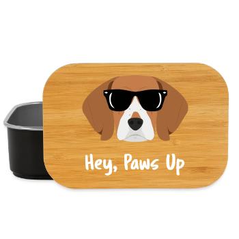 Beagle Dog liebt bunte Pop-Art-Porträts - Lunch Box - Schwarz - Vorne