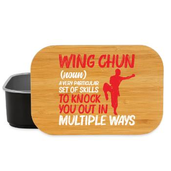  Wing Chun Instructor Kung Fu Training Martial - Lunch Box - black - Front
