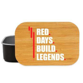Red days build legends Aktienmarkt Börse Trader - Lunch Box - Schwarz - Vorne