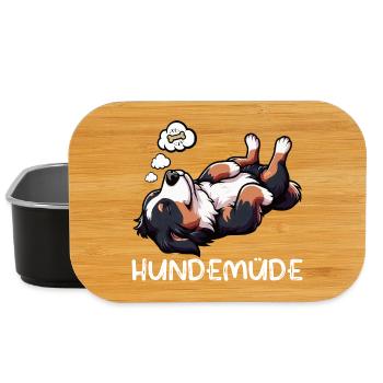 Hundemüde Berner Sennenhund Sennenhunde Berner - Lunch Box - Schwarz - Vorne