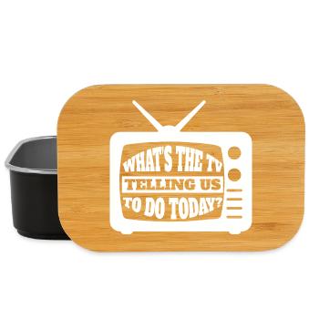 Was sagt uns das Fernsehen heute – Media TV In - Lunch Box - Schwarz - Vorne