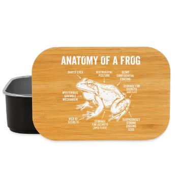 I Bury Things Maybe Plants Maybe People Frog - Lunch Box - black - Front