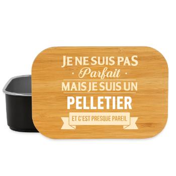Je Ne Suis Pas Parfait Mais Je Suis Un Pelletie... - Boîte à goûter - noir - Devant