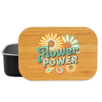Flower Power Retrogo - Lunch Box - black - Front