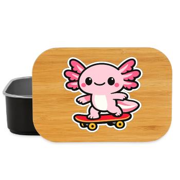Skateboard Axolotl - Boîte à goûter - noir - Devant