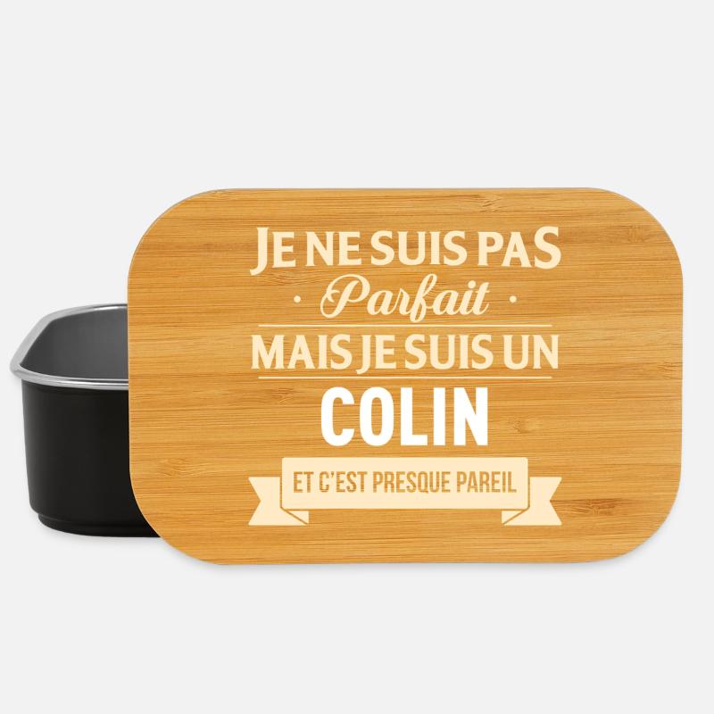 Je Ne Suis Pas Parfait Mais Je Suis Un Colin Et... - Boîte à goûter - noir
