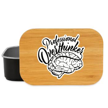 Professional Overthinker Lustig Grübeln Angst Logo - Lunch Box - Schwarz - Vorne