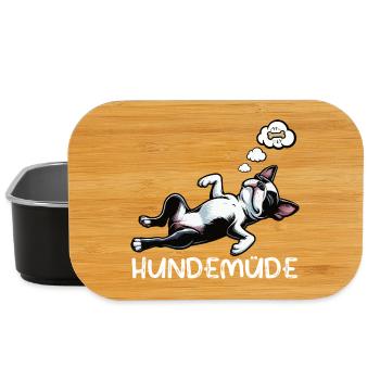 Hundemüde Boston Terrier Boston terrier besitzer  - Lunch Box - Schwarz - Vorne