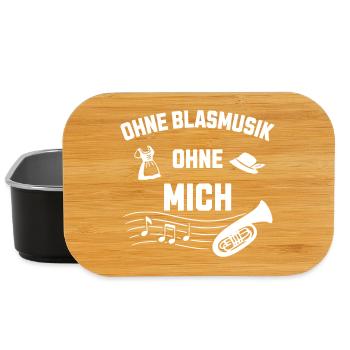 Ohne Blasmusik ohne mich - Frühschoppen - Lunch Box - Schwarz - Vorne