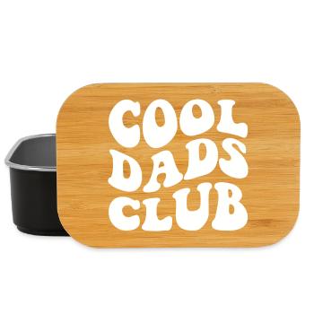 Club des papas cool - Boîte à goûter - noir - Devant