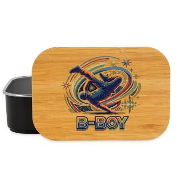 Breakdance B-Boy Hip Hop Streetdance - Lunch Box - black - Front