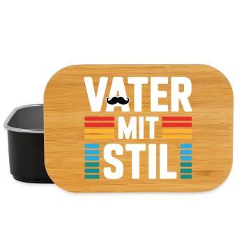 Familienvater Papa Geschenk Väter Vatertag - Lunch Box - Schwarz - Vorne