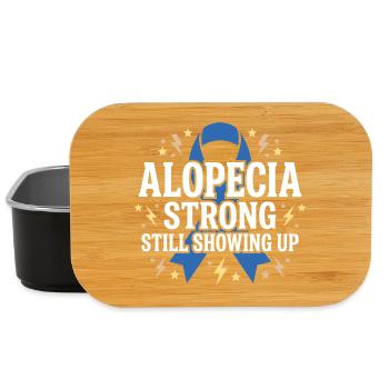 Alopecia Awareness Alopecia Areata Hair Loss - Lunch Box - black - Front