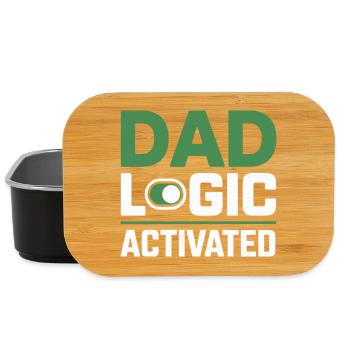Lustige Papa Logik Vater Humor - Lunch Box - Schwarz - Vorne
