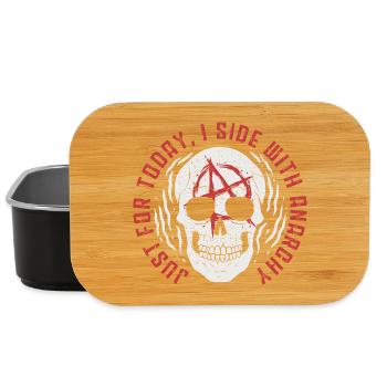 Punk Juste Pour Aujourd’hui Je Prends le Côté de l’Anarchie - Boîte à goûter - noir - Devant