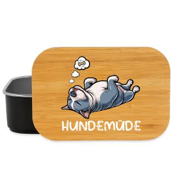 Hundemüde American Bully Bully Pit Bullybesitzer - Lunch Box - Schwarz - Vorne