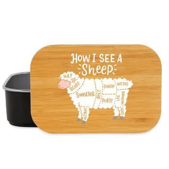 How I See a Sheep Diagram - Lunch Box - black - Front