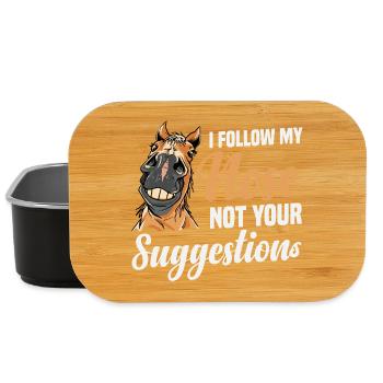 Percheron Outfit I follow my Nose Horse Riding - Lunch Box - black - Front