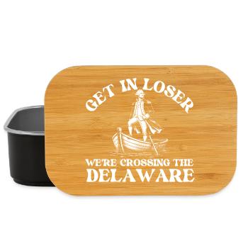 Crossing The Delaware Patriotic Meme - Lunch Box - Schwarz - Vorne