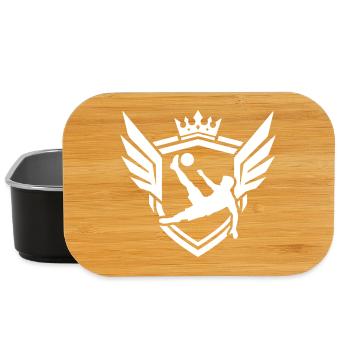Fussballer Fallrückzieher Wappen - Lunch Box - Schwarz - Vorne